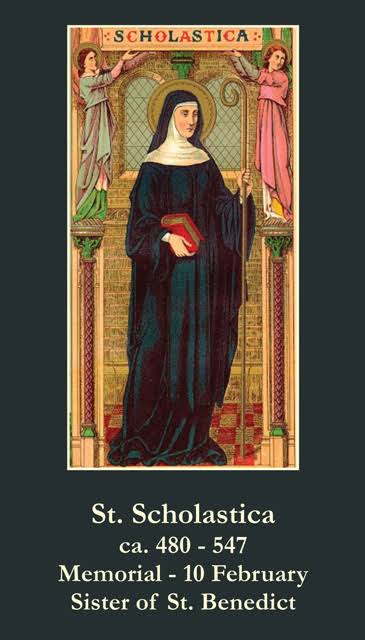 St. Scholastica, St. Scholastica, sister of St. Benedict, c…